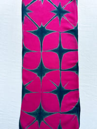 Image 3 of Fuchsia Stars — Wool/Silk Scarf