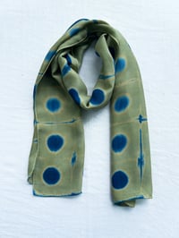 Image 2 of Avocado Eclipse — Wool/Silk Scarf