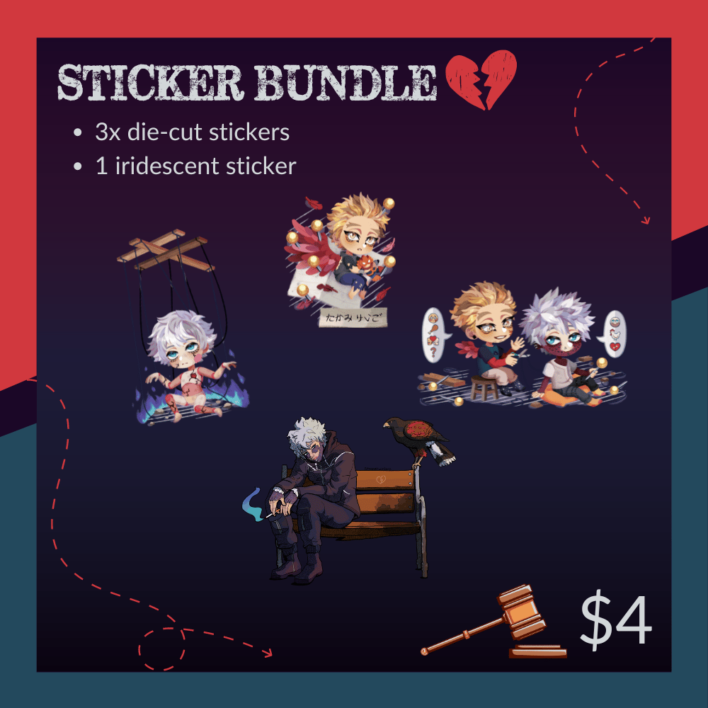 Image of STICKERS I MERCH BUNDLE #2
