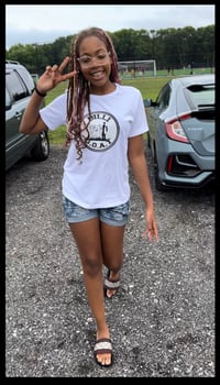 Image 3 of WOMENS WHITE BIG BILLIGOAT LOGO T-SHIRT