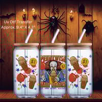 Double Sided Uv Dtf Wrap Pennywise Malt Floats Halloween W0834