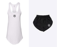 Image 6 of Women's Gathered Racerback Tank Tank Top and Nylon Taffeta Short Collection | Multi Colored Shorts
