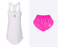 Image 3 of Women's Gathered Racerback Tank Tank Top and Nylon Taffeta Short Collection | Multi Colored Shorts