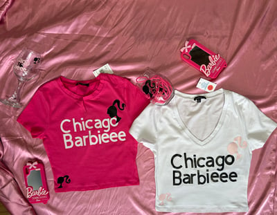 Image of Chicago barbieee crop top 