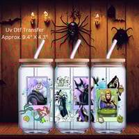 Double Sided Uv Dtf Wrap Villian Tarot Halloween W0036