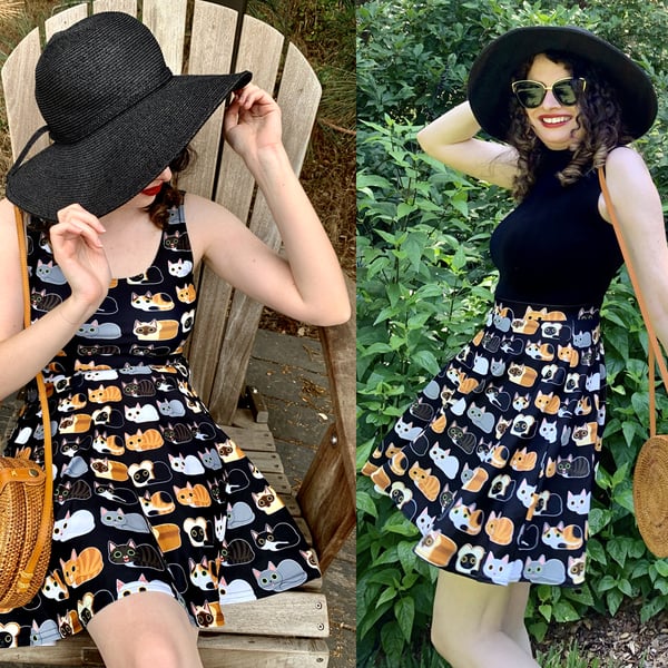 Image of Cat Loaf Dress and Skirt