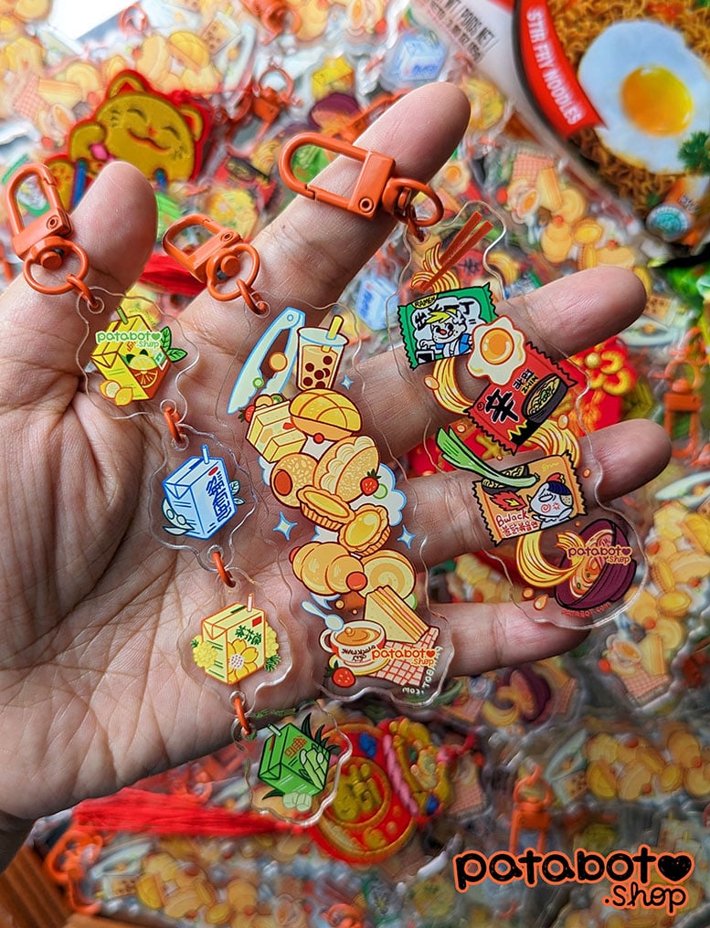 Acrylic Charm - Asian Snacks