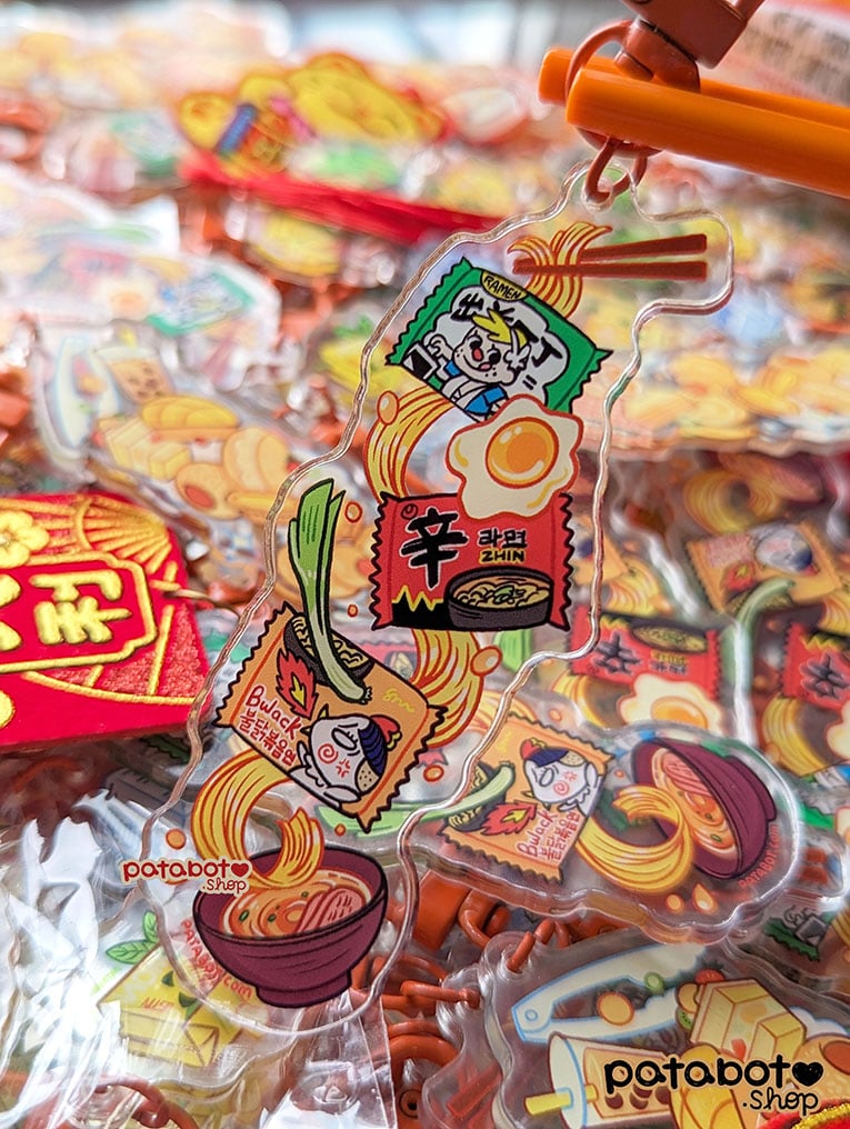 Acrylic Charm - Asian Snacks