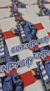 Image 2 of Pack of 25 6x6cm Coventry City Football/Ultras Stickers.