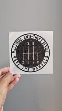 Image 1 of SAVE THE MANUALS - Sticker