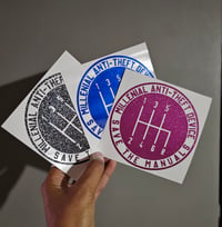 Image 3 of SAVE THE MANUALS - Sticker