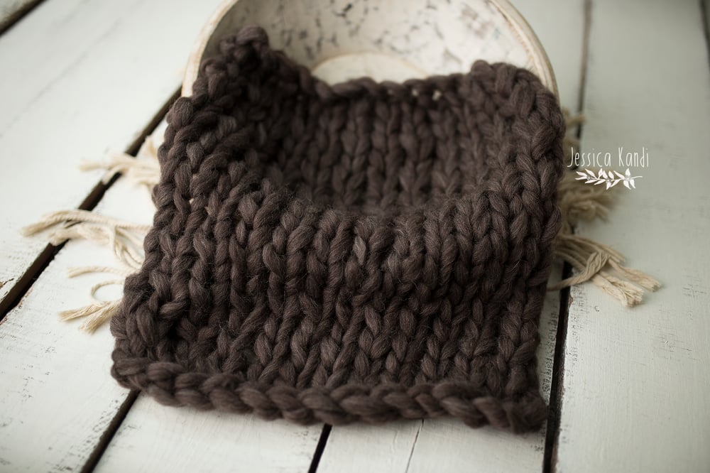 Image of Chocolate Squish wool knit layer