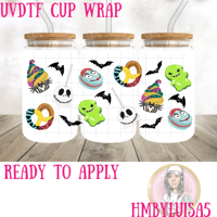 Nightmare before Christmas UVDTF cup wraps 