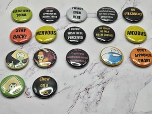 Social Pun Pins