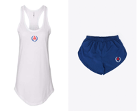 Image 4 of Women's Gathered Racerback Tank Tank Top and Nylon Taffeta Short Collection | Multi Colored Shorts