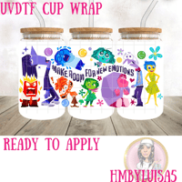 Inside out 2 “Full of emotions “ UVDTF cup wrap 
