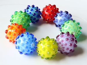 Light-Up Bouncy-Balls - 9 boisterous beads