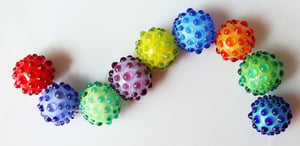 Light-Up Bouncy-Balls - 9 boisterous beads