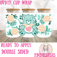 Double sided Care Bears Talavera UVDTF cup wrap 