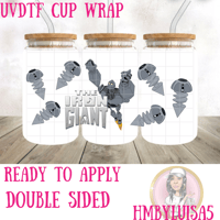 Exclusive The iron Giant Double Sided UVDTF cup wrap 