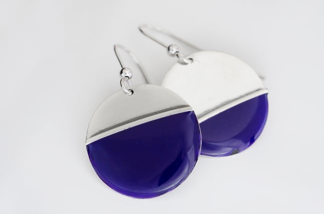 Asimetrical Silver Earrings 