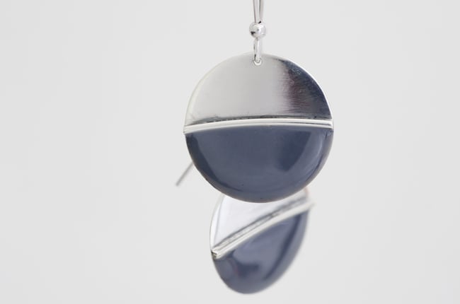 Asimetrical Silver Earrings 