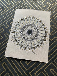 Image 1 of Small scrap paper calligraphy mandala 