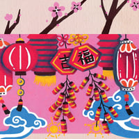 Image 3 of Lunar New Year Celebration A5 art print 