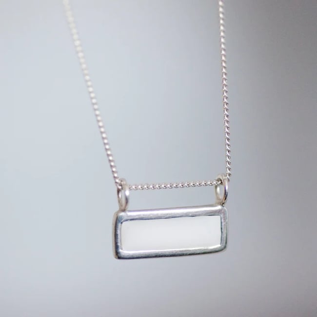 Light Thin Silver Necklace 