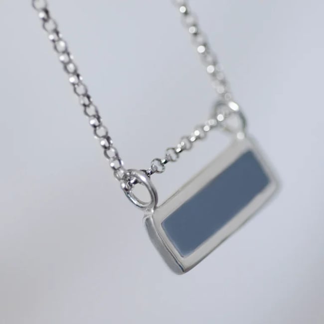 Light Thin Silver Necklace 