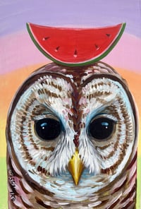 Image 1 of Barred Owl Watermelon