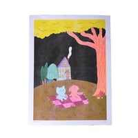 Image of 'Late Summer Night' Risographie 30x40cm