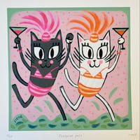 Image 1 of 'Pussycat pals' Fine art print