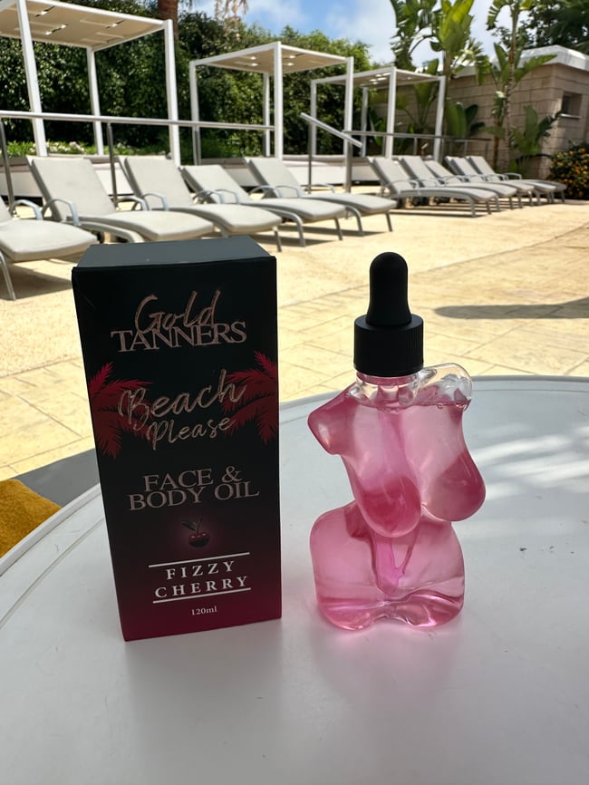 Beach Please Fizzy Cherry Tanning Oil
