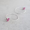 'Golden Record' Hoops in Pinkpop Pink