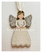 Image of Guardian Angel Wooden Decoration