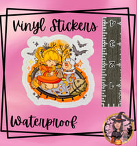 Image 1 of Rainbow Bright x Halloween Vinyl Sticker 