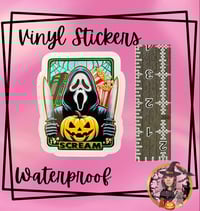 Image 1 of Ghost Face Vinyl Sticker 