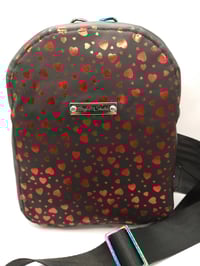 Image 1 of Red hearts sling pack