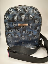 Image 1 of Sling pack silver skulls