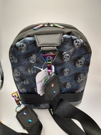 Image 2 of Sling pack silver skulls