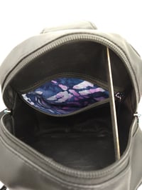 Image 3 of Black dragonfly and butterflies sling pack