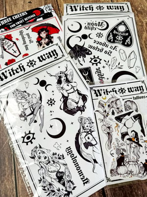 Image of  Demonology temporary tattoo sheet PREORDER