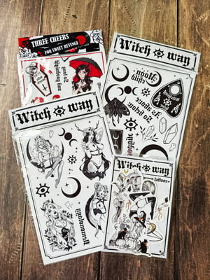 Image of  Demonology temporary tattoo sheet PREORDER