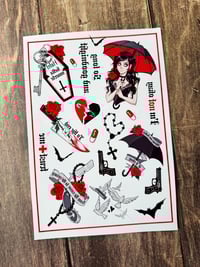 Image 1 of Revenge temporary tattoo sheet 