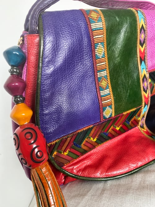 Image of Vintage Sharif Rare Energy Crossbody Leather Purse