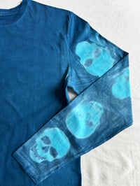 Image 4 of Caribbean Blue Skull — Long Sleeve T-Shirt — Medium