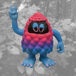 Peace Yeti Figure-pink/blue colorway