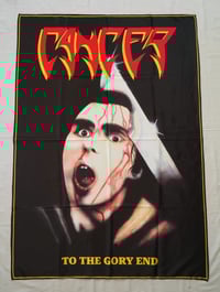 Image 1 of CANCER - To the gory end Flag (cloth poster Banner tapestry) Death metal