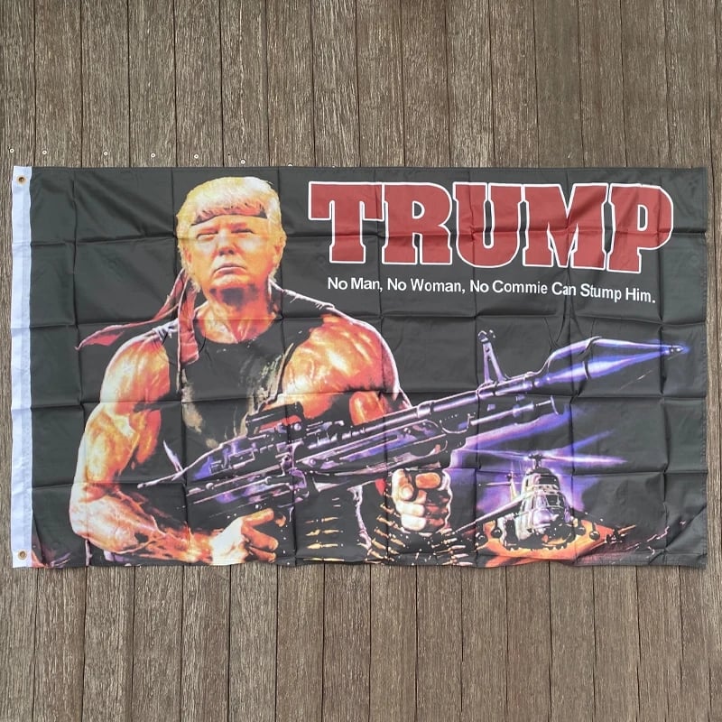 Image of Trump Flag Rambo